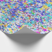 Vibrant Abstract Watercolor Splatter Pattern Cadeaupapier (Hoek)