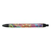 Vibrant Abstract Zwarte Inkt Pen (Voorkant)