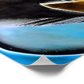 Vibrant Abstracte gitaarkunst Poster (Hoek)