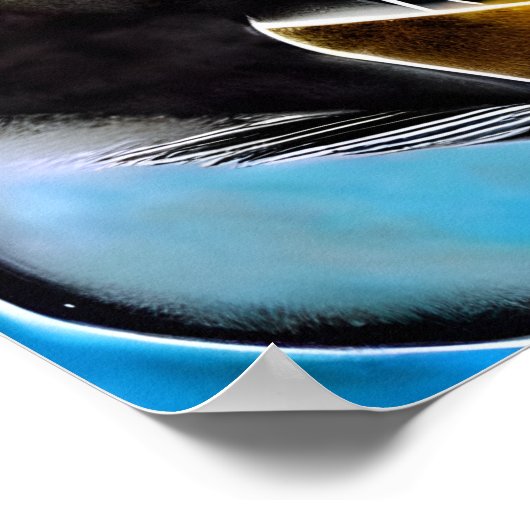 Vibrant Abstracte gitaarkunst Poster (Hoek)