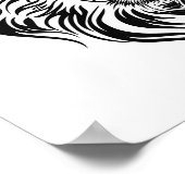 Vibrant Abstracte lion Poster (Hoek)