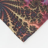 Vibrant Abstracte veren Turquoise & Paars Fleece Deken (Hoek)