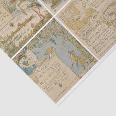 Vibrant  Aesop's Fables Background Artist Tissuepapier (Detail)