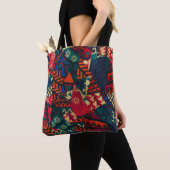 Vibrant African Geometric Tribal Abstract Pattern Tote Bag (Dichtbij)
