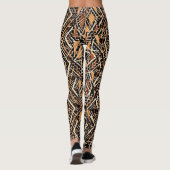 Vibrant African Mud Cloth Leggings (Achterkant)