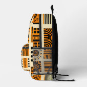 Vibrant African Pattern Bedrukte Rugzak (Rechts)