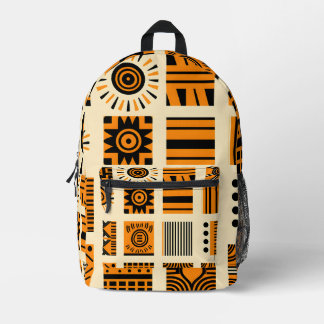 Vibrant African Pattern Bedrukte Rugzak