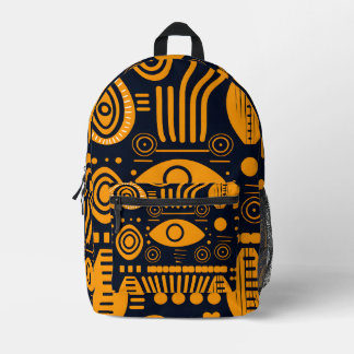 Vibrant African Pattern Bedrukte Rugzak