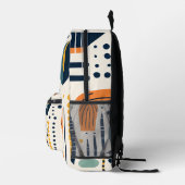 Vibrant African Pattern Bedrukte Rugzak (Rechts)