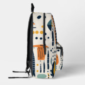 Vibrant African Pattern Bedrukte Rugzak (Links)