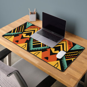 Vibrant African Pattern Bureaumat