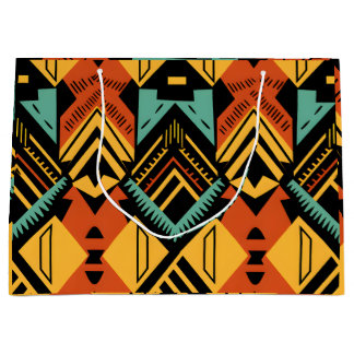 Vibrant African Pattern Groot Cadeauzakje
