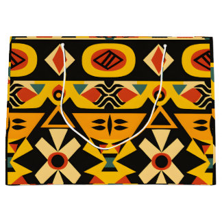 Vibrant African Pattern Groot Cadeauzakje