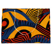 Vibrant African Pattern Groot Cadeauzakje (Voorkant)