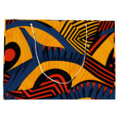 Vibrant African Pattern Groot Cadeauzakje (Achterkant)