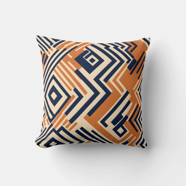 Vibrant African Pattern Kussen (Voorkant)