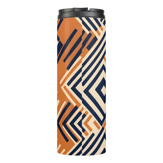 Vibrant African Pattern Thermosbeker (Achterkant)