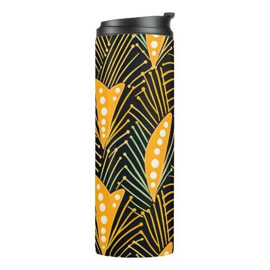 Vibrant African Pattern Thermosbeker (Gedraaid links)