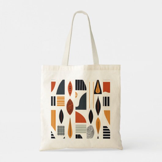 Vibrant African Pattern Tote Bag (Achterkant)
