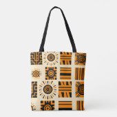 Vibrant African Pattern Tote Bag (Achterkant)