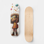 Vibrant Afro Joy - Artistiek Ontwerp Persoonlijk Skateboard (Voorkant)