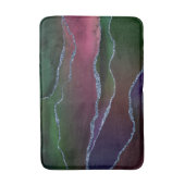 Vibrant Agate | Rich Pink en Green Jewel Tone Badmat (Voorkant Verticaal)