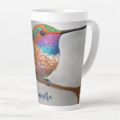 Vibrant Allen’s Hummingbird Painting Latte Mok (Rechterhoek)