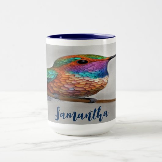 Vibrant Allen’s Hummingbird Painting Mok (Midden)