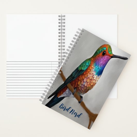Vibrant Allen’s Hummingbird Painting  Notitieboek (Binnen)