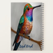 Vibrant Allen’s Hummingbird Painting  Notitieboek (Achterkant)
