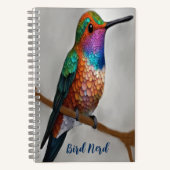 Vibrant Allen’s Hummingbird Painting  Notitieboek (Voorkant)