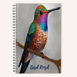 Vibrant Allen’s Hummingbird Painting Notitieboek