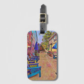 Vibrant Alleyway Bagagelabel (Voorkant (verticaal))