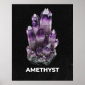 Vibrant Amethyst Crystal Poster (Voorkant)