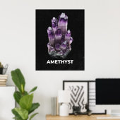 Vibrant Amethyst Crystal Poster (Thuiskantoor)