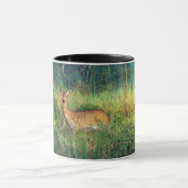 Vibrant Anime Deer in Tall Grass Forest Scene Mok (Midden)
