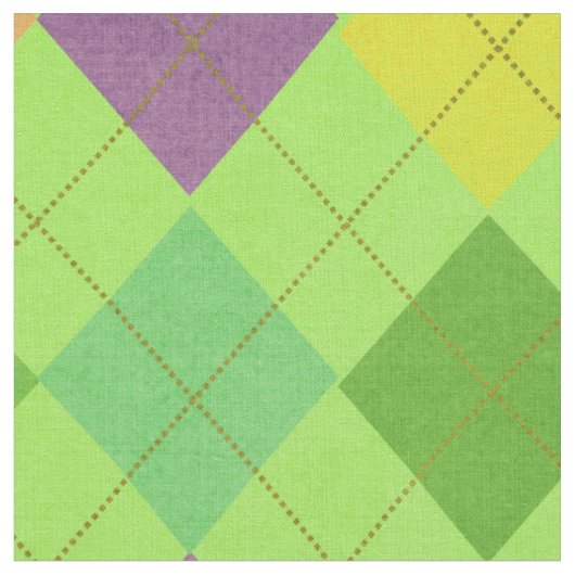 Vibrant Argyle Stof (Close Up)