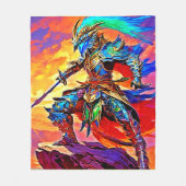 Vibrant Armour Hero Design Fleece Deken (Voorkant)