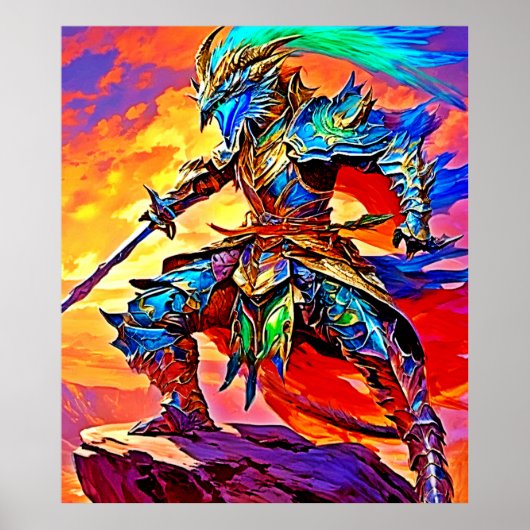 Vibrant Armour Hero Design Poster (Voorkant)