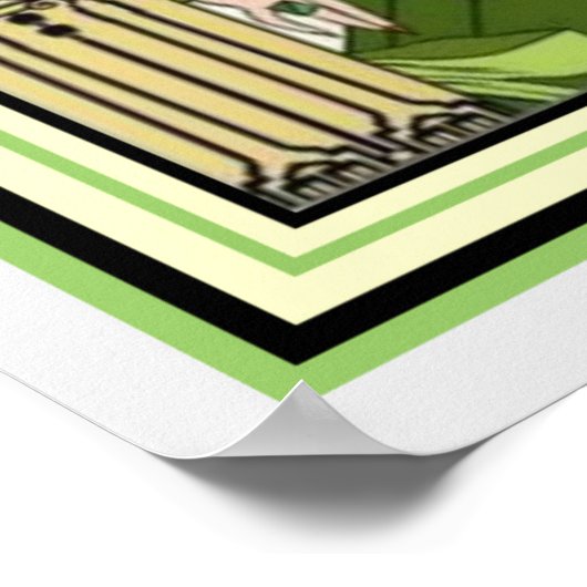 Vibrant art Deco Mode 16 x 20 Poster (Hoek)