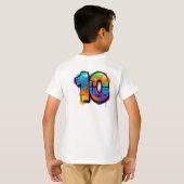 Vibrant Artistic Boy T-Shirt (Achterkant volledig)