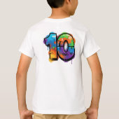 Vibrant Artistic Boy T-Shirt (Achterkant)