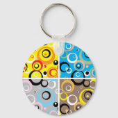 Vibrant Artistieke Sleutelhanger voor retroflectuu (Voorkant)