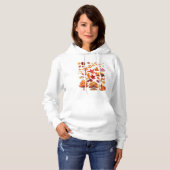 Vibrant Autumn Fall Leaves Clipart Set Hoodie (Voorkant volledig)