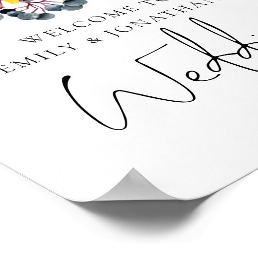 Vibrant Autumn Florals Welkom bij het Poster van d (Hoek)