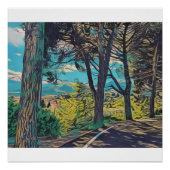 Vibrant Autumn Forest Perfect Poster (Voorkant)