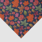 Vibrant Autumn leaf, rood, oranje, groen Tissuepapier (Detail)