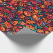 Vibrant Autumn Leaves Cadeaupapier (Hoek)