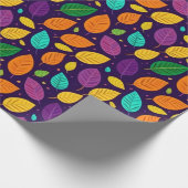 Vibrant Autumn Leaves Cadeaupapier (Hoek)