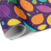 Vibrant Autumn Leaves Cadeaupapier (Rol Hoek)